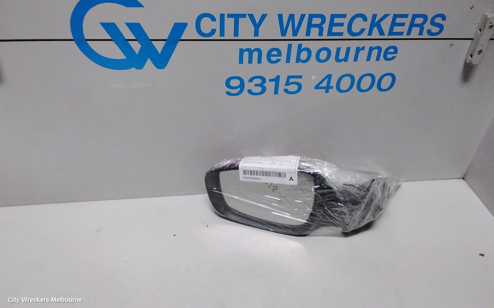 HYUNDAI VELOSTER LEFT DOOR MIRROR, FS, MANUAL FOLDING, NON HEATED TYPE, 12/2011 - 02/2018