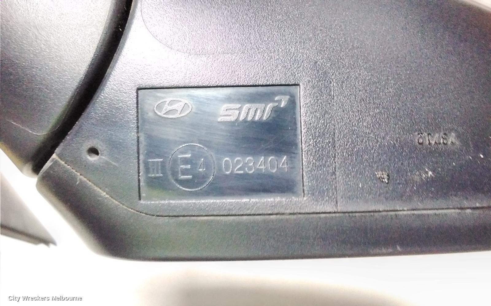 HYUNDAI VELOSTER LEFT DOOR MIRROR, FS, MANUAL FOLDING, NON HEATED TYPE, 12/2011 - 02/2018