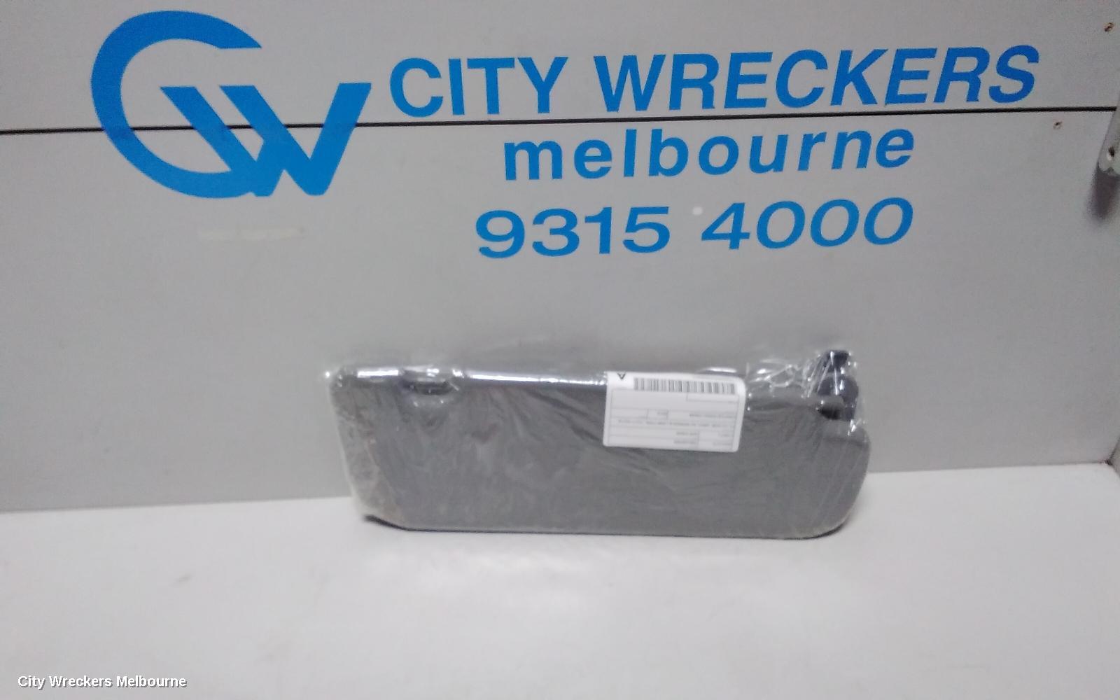 HYUNDAI VELOSTER SUNVISOR, FS, LH SIDE, GREY, W/ MIRROR & LAMP TYPE, 12/2011 - 02/2018