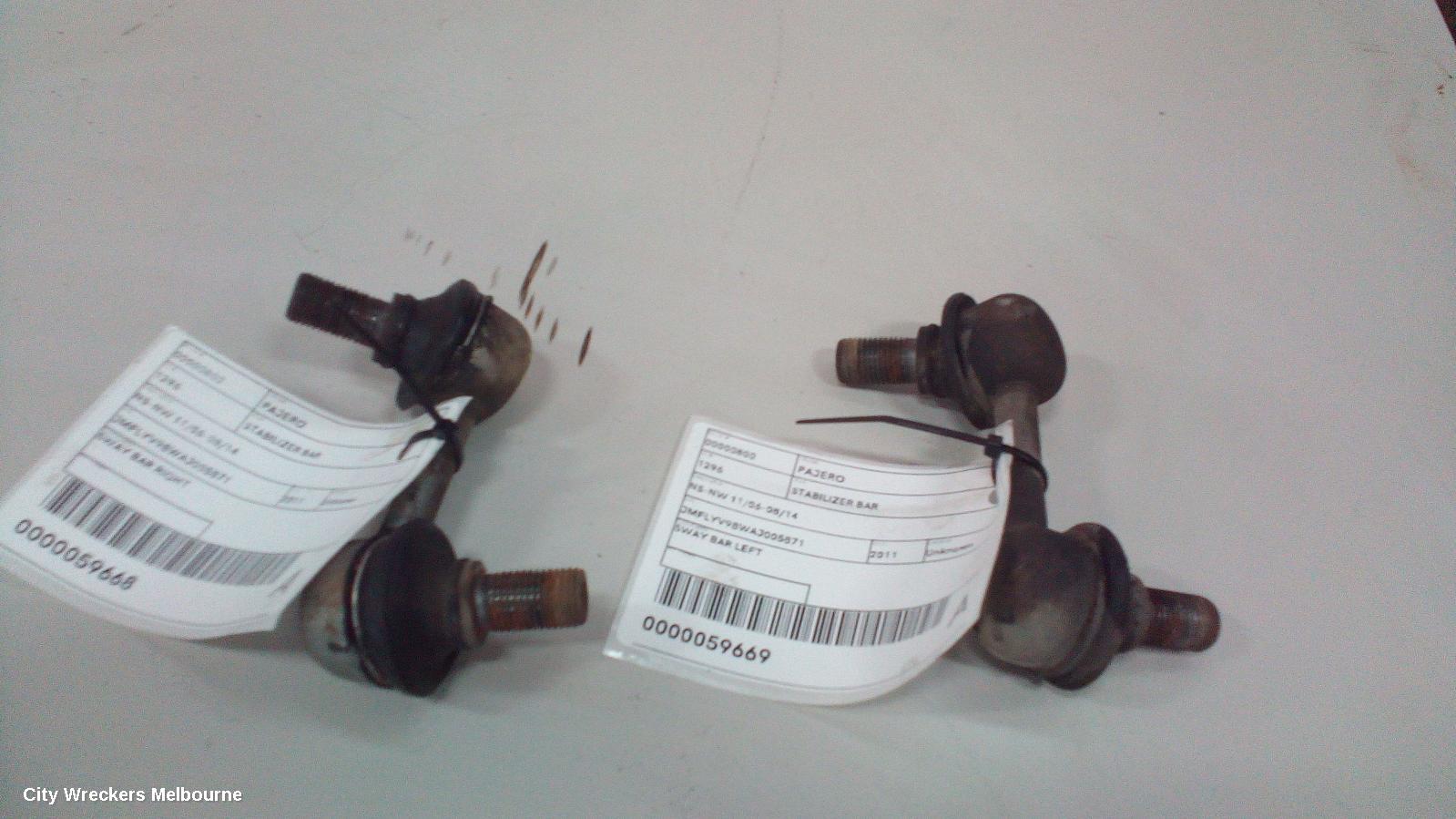 MITSUBISHI PAJERO STABILISER BAR, NS-NT-NW, FRONT SWAY BAR, 08/2006 - 08/2014