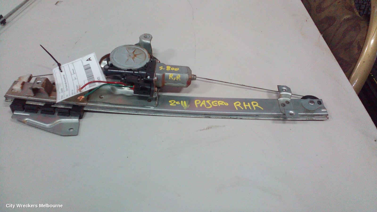 MITSUBISHI PAJERO RIGHT REAR WND REG/MOTOR, NS-NW, 11/2006 ONWARDS