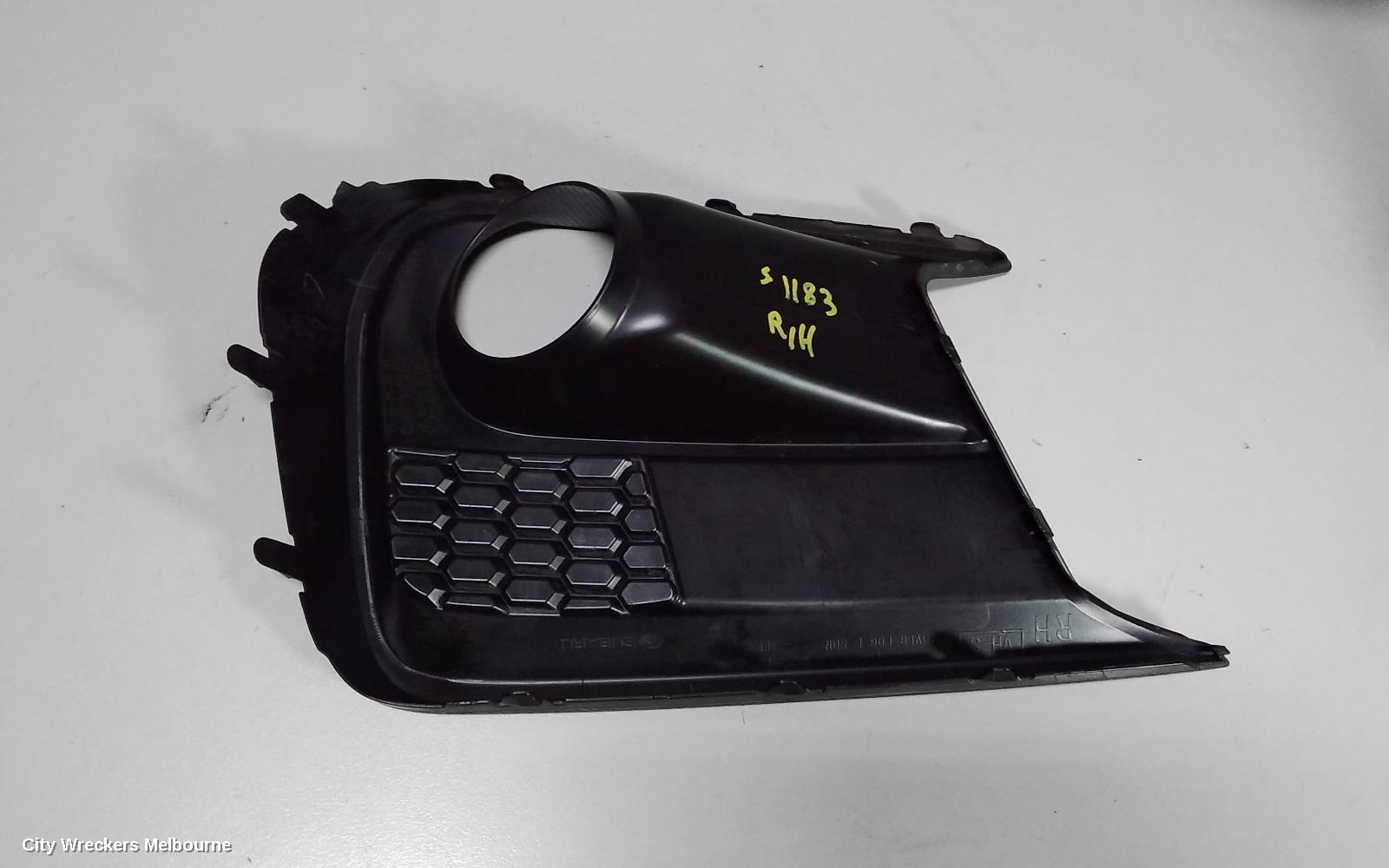 SUBARU WRX, V1, 03/2014 - 10/2021, RIGHT FOG LAMP COVER ONLY: 59679