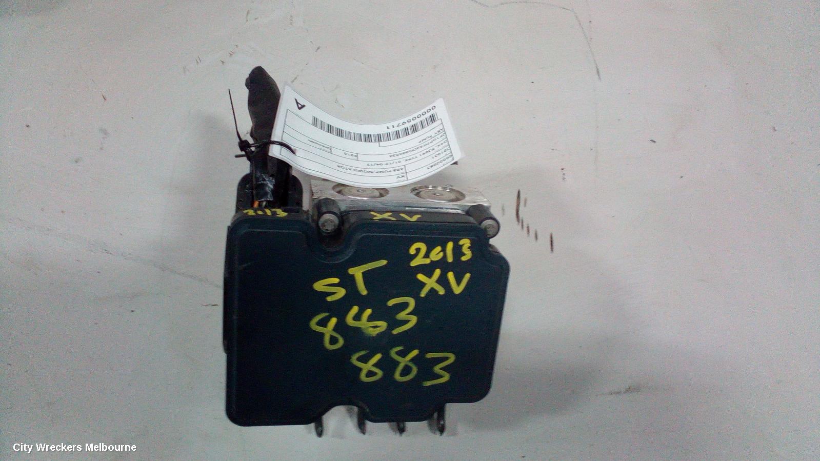 SUBARU XV ABS PUMP/MODULATOR, G4X, FJ091 TYPE, 01/2012 - 04/2017