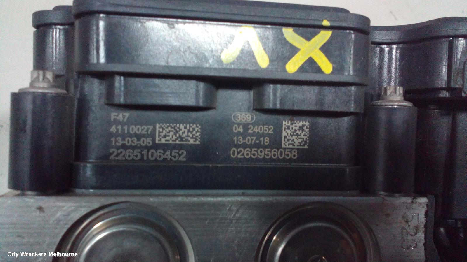 SUBARU XV ABS PUMP/MODULATOR, G4X, FJ091 TYPE, 01/2012 - 04/2017