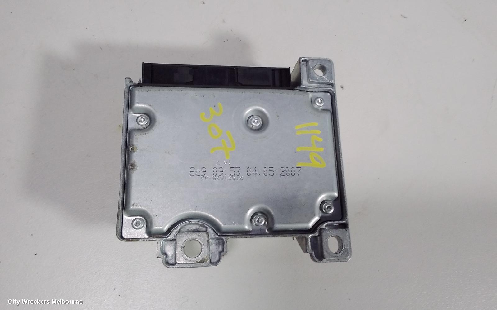 PEUGEOT 307 AIRBAG MODULE/SENSOR, T6, MODULE, 10/2005 - 12/2009