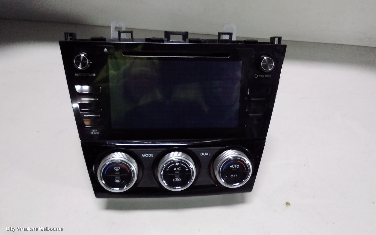 SUBARU FORESTER RADIO/CD/DVD/SAT/TV, SINGLE DISC CD PLAYER (P/N ON FACE CF225KM), SJ, 12/2012 - 03/2015