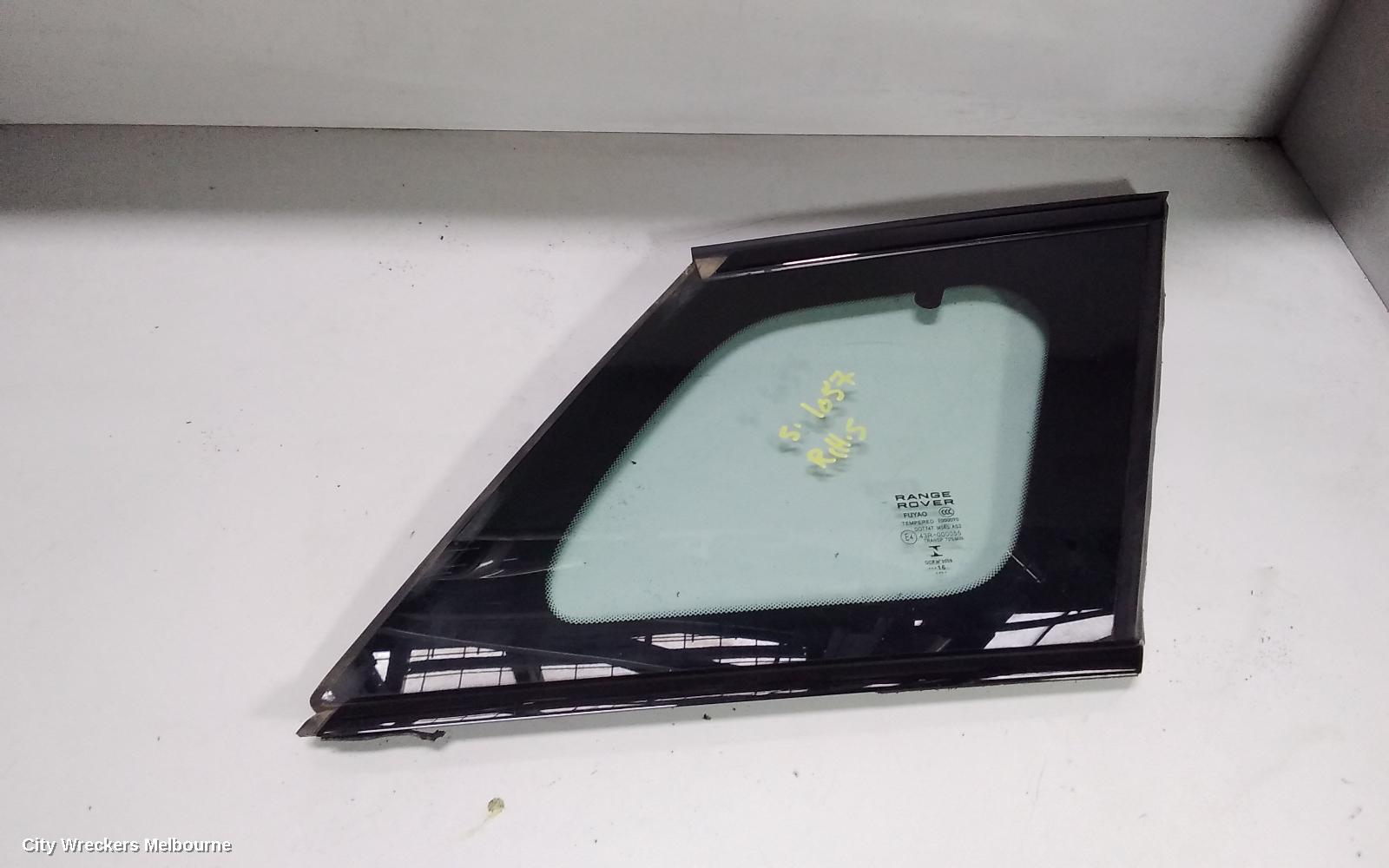 LAND ROVER RANGEROVER EVOQUE RIGHT REAR SIDE GLASS, 5DR, STANDARD TYPE, L538, 11/2011 - 01/2019