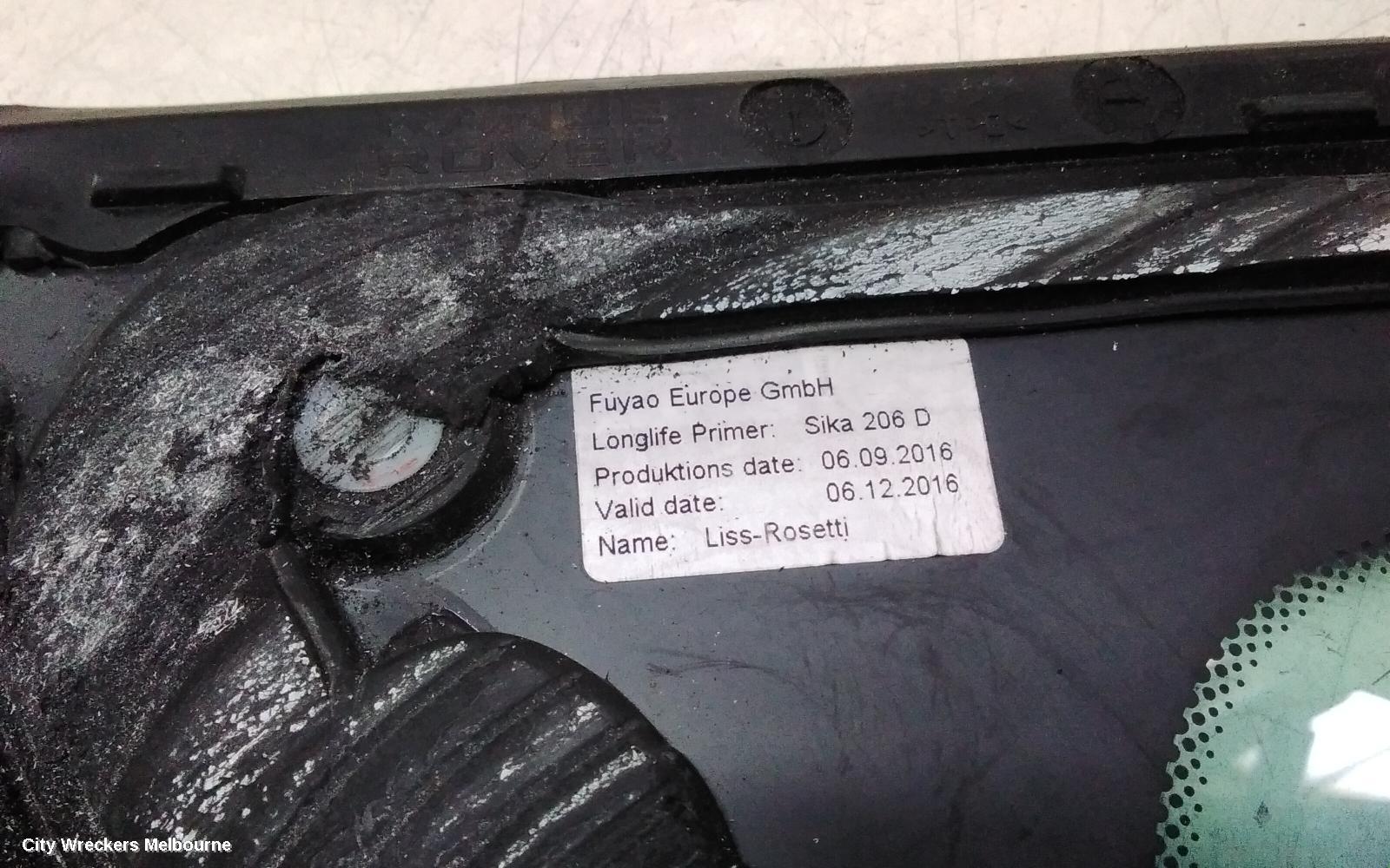 LAND ROVER RANGEROVER EVOQUE RIGHT REAR SIDE GLASS, 5DR, STANDARD TYPE, L538, 11/2011 - 01/2019