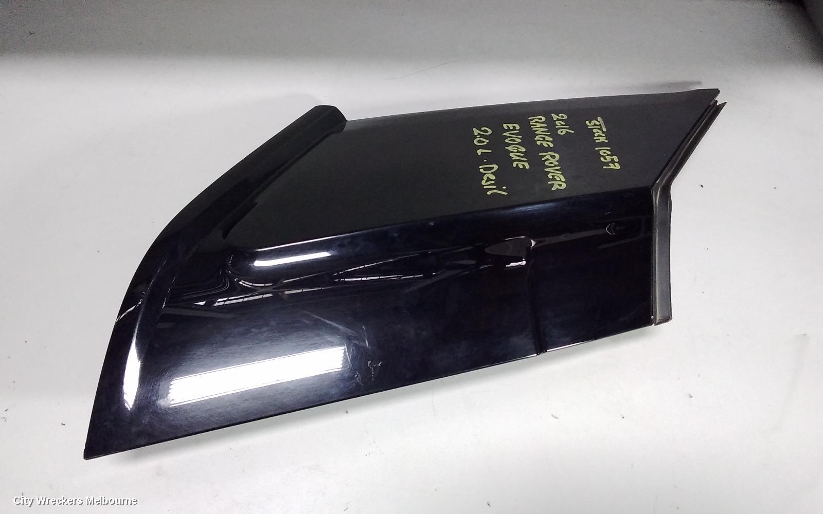LAND ROVER RANGEROVER EVOQUE LEFT REAR SIDE GLASS, 5DR, STANDARD TYPE, L538, 11/2011 - 01/2019
