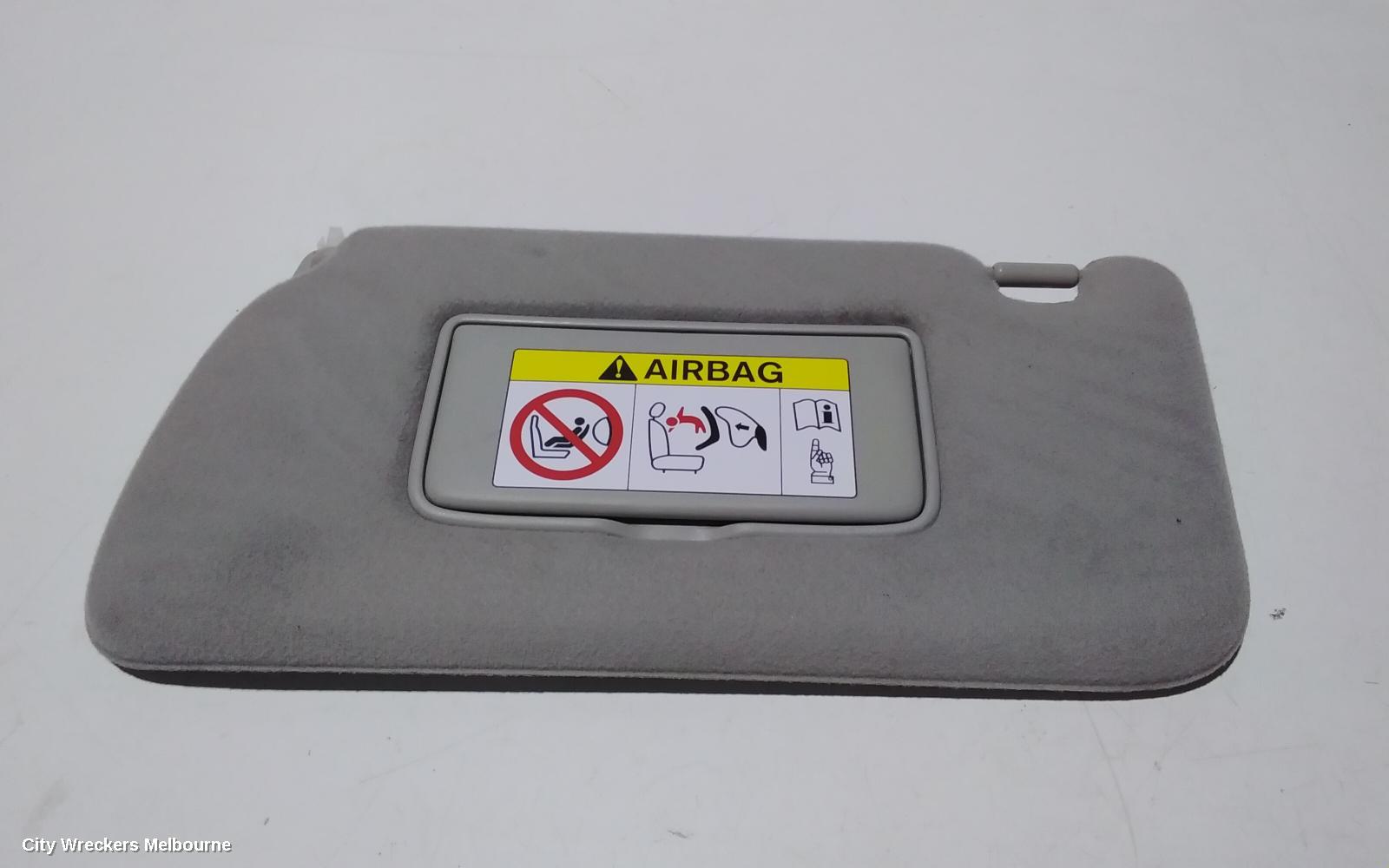 NISSAN NAVARA SUNVISOR, NP300, LH SIDE, CLOTH, BEIGE, W/ MIRROR & COURTESY LIGHT TYPE, 04/2015 ONWARDS
