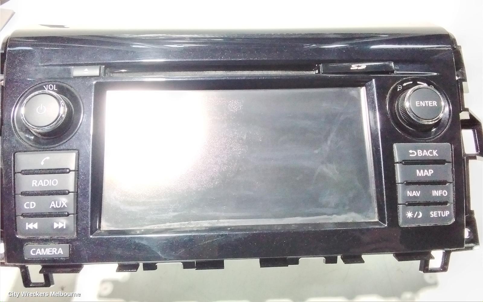 NISSAN NAVARA RADIO/CD/DVD/SAT/TV, NP300, W/ SAT NAV TYPE, 05/2015 - 11/2020