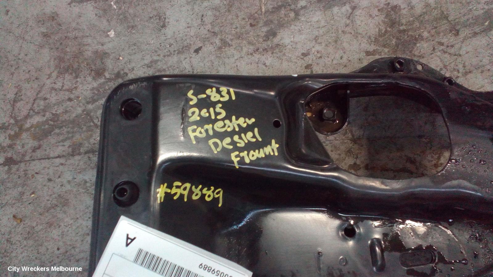 SUBARU FORESTER FRT XMEMBER/CRADLE, ENGINE CROSSMEMBER, SJ, 12/2012 - 08/2018