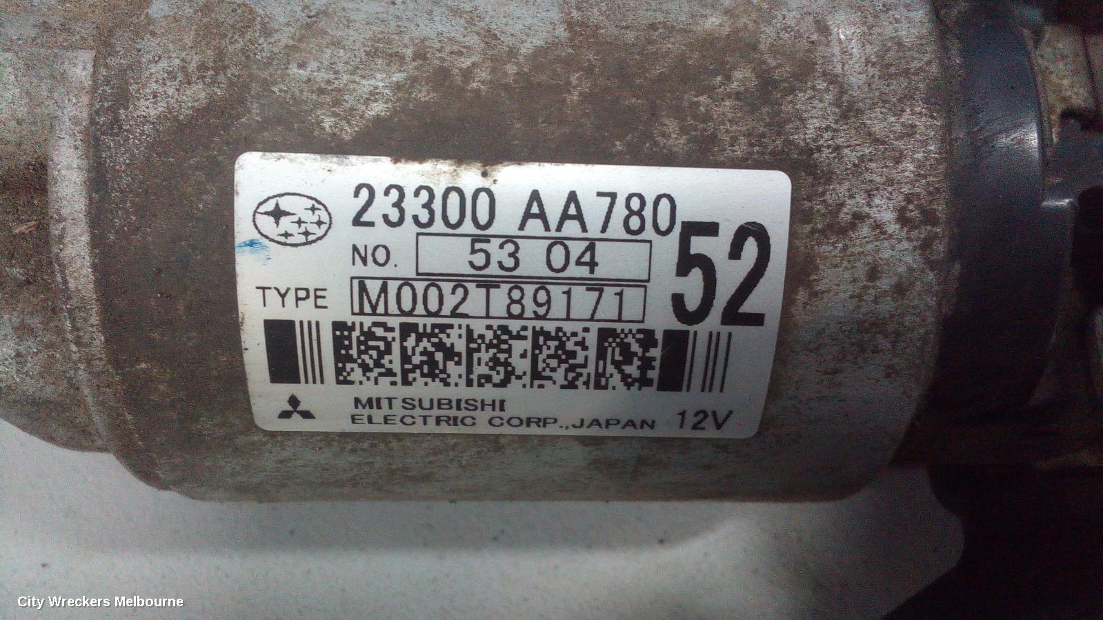 SUBARU FORESTER STARTER, DIESEL, EE20, TURBO, AUTO, CVT, SJ, 01/2015 - 08/2018