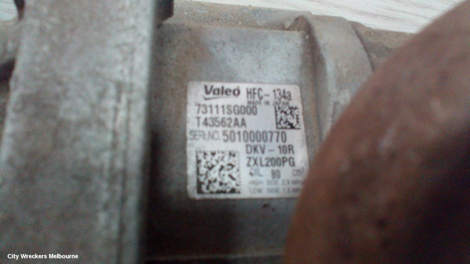 SUBARU FORESTER A/C COMPRESSOR, SJ, 2.0, EE20, DIESEL, VALEO, TWIN EGR (EE20ZV), 11/2014 - 08/2018