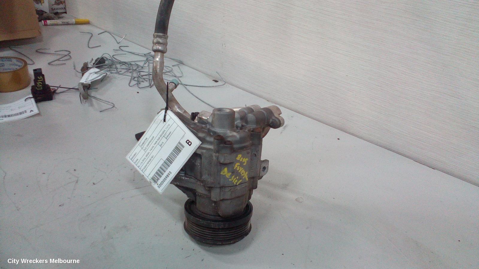 SUBARU FORESTER A/C COMPRESSOR, SJ, 2.0, EE20, DIESEL, VALEO, TWIN EGR (EE20ZV), 11/2014 - 08/2018