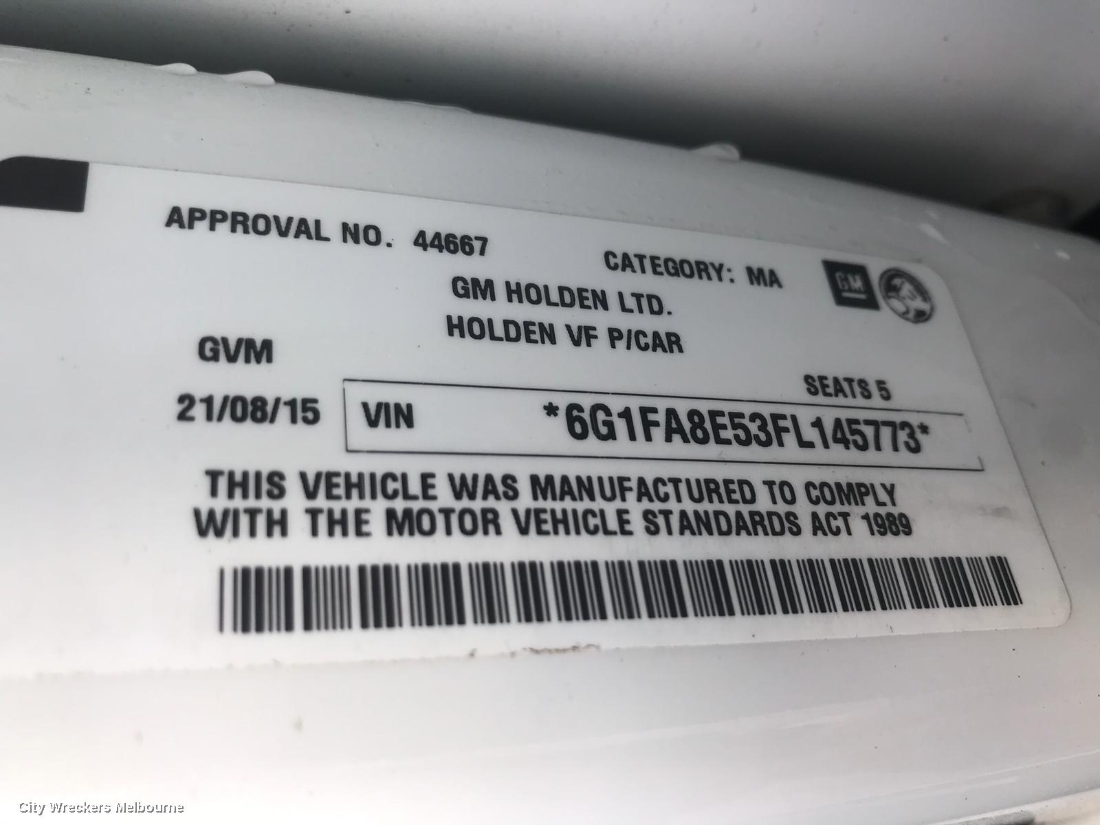 HOLDEN COMMODORE LEFT REAR WND REG/MOTOR, VE-VF, WAGON, 08/2006 - 12/2017