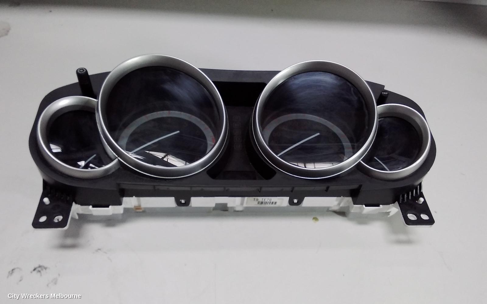 MAZDA CX9 INSTRUMENT CLUSTER, INSTRUMENT CLUSTER, AUTO T/M, LUXURY/GRAND TOURING/CLASSIC, RED NEEDLE TYPE, TB, 12/2007 - 10/2009