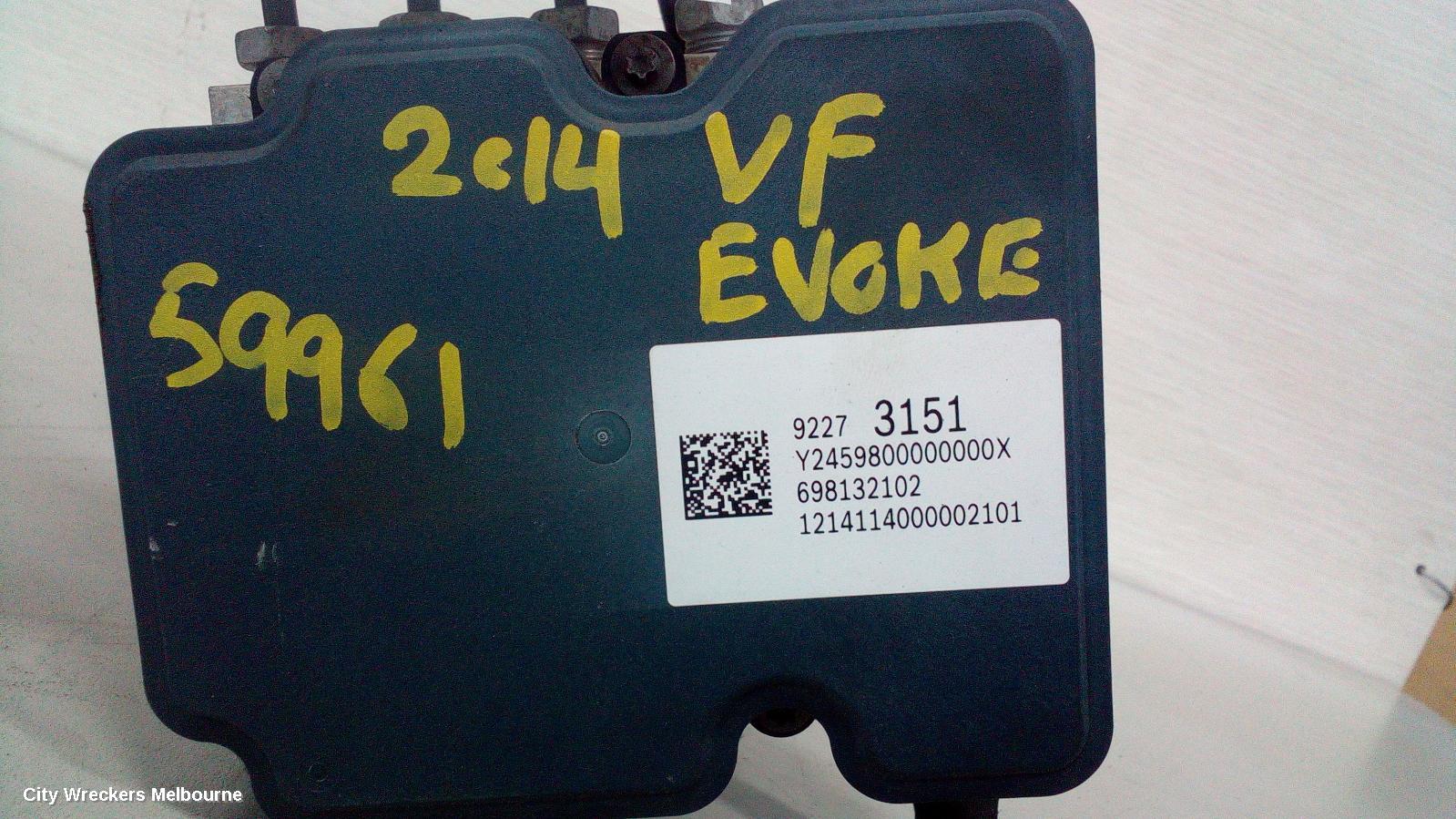 HOLDEN COMMODORE ABS PUMP/MODULATOR, VF, NON TRACTION CONTROL TYPE, 05/2013 - 12/2017