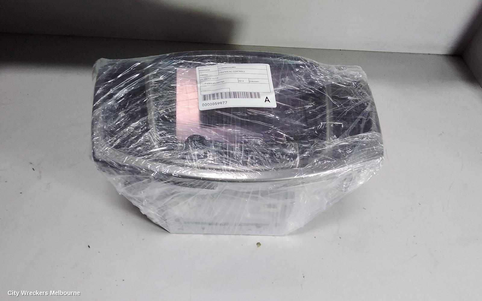 HOLDEN COMMODORE HEATER/AC CONTROLS, VF, 05/2013 - 12/2017