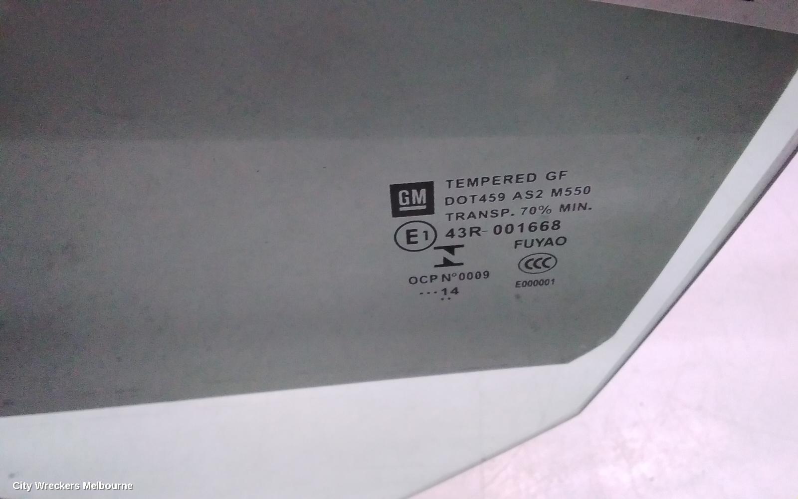 HOLDEN COMMODORE LEFT FRONT DOOR WINDOW, VF, 05/2013 - 12/2017