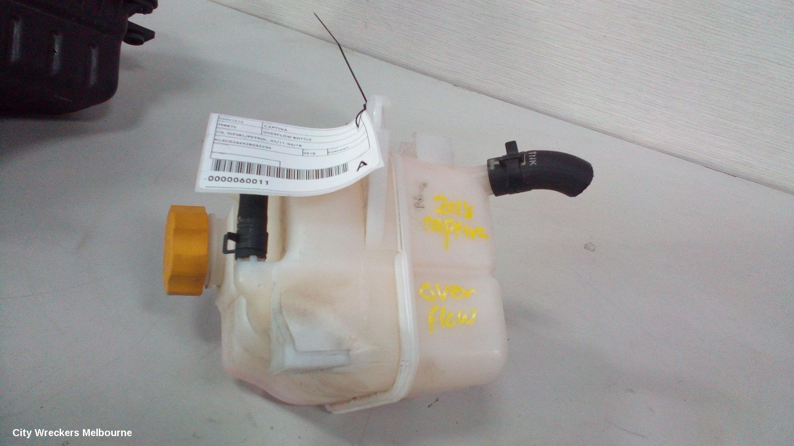 HOLDEN CAPTIVA OVERFLOW BOTTLE, CG, DIESEL/PETROL, 02/2011 - 06/2018