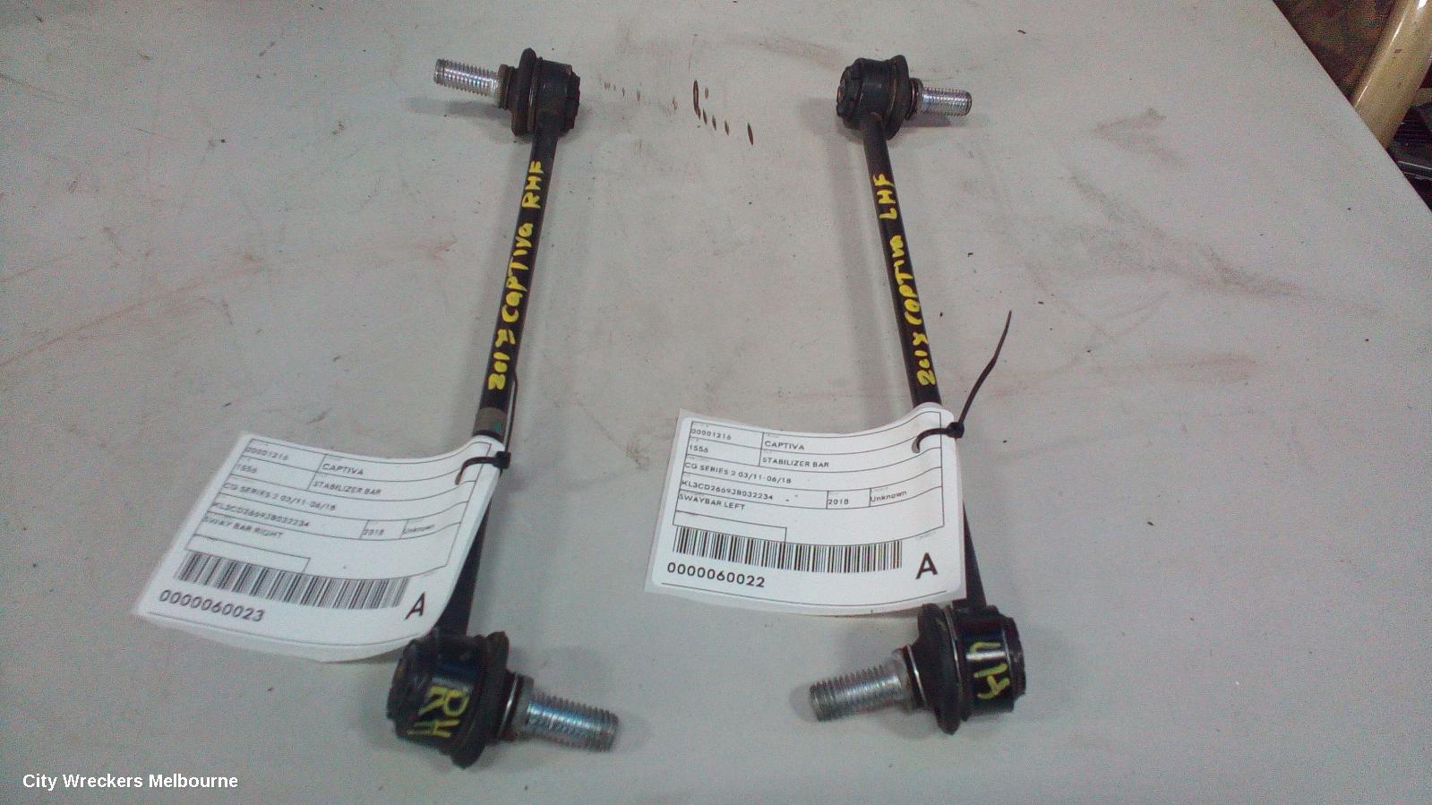 HOLDEN CAPTIVA STABILISER BAR, CG SERIES 2 03/2011 - 06/2018