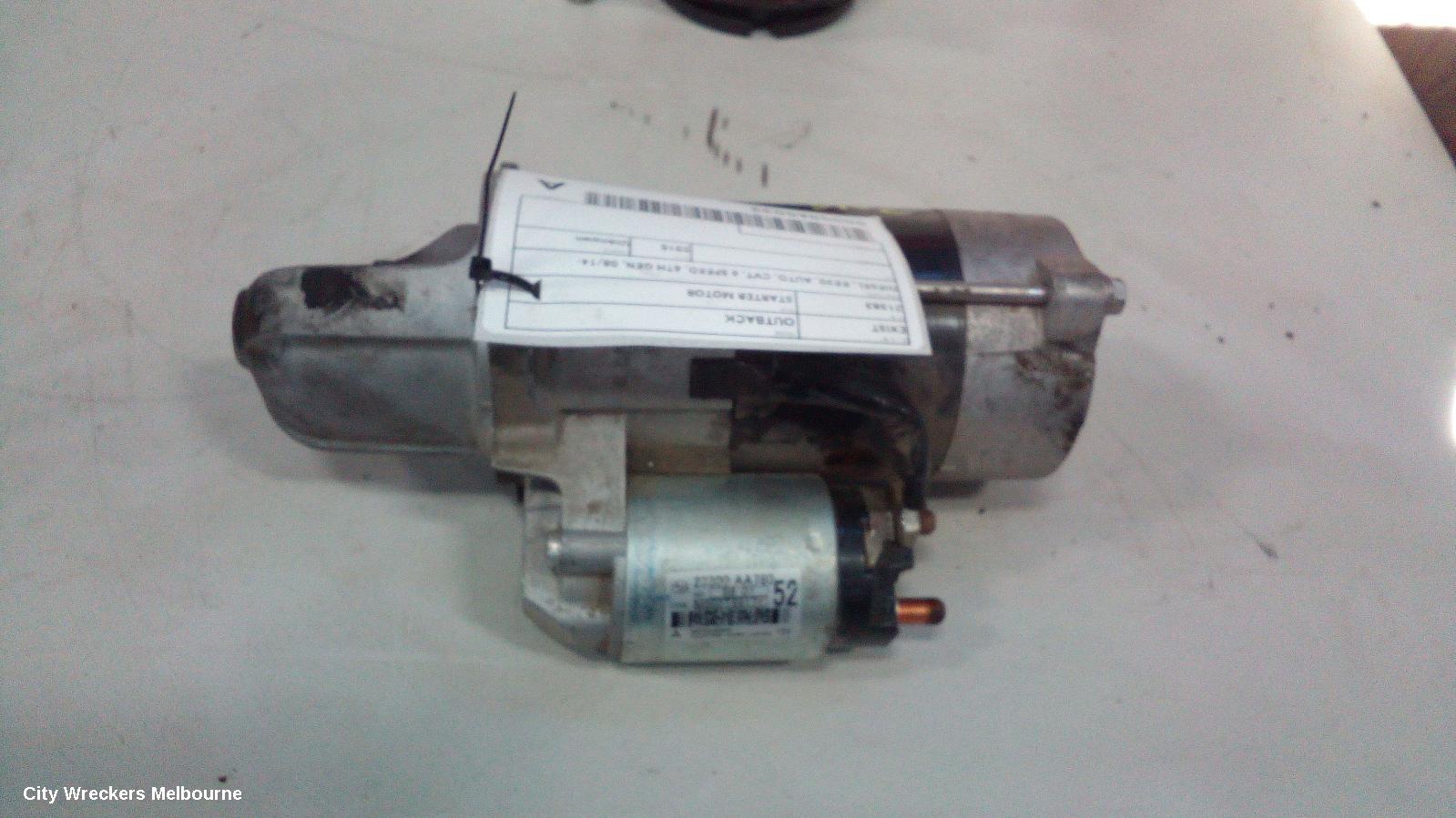 SUBARU OUTBACK STARTER, DIESEL, EE20, AUTO, CVT, 6 SPEED, 6TH GEN, 08/2014 ONWARDS