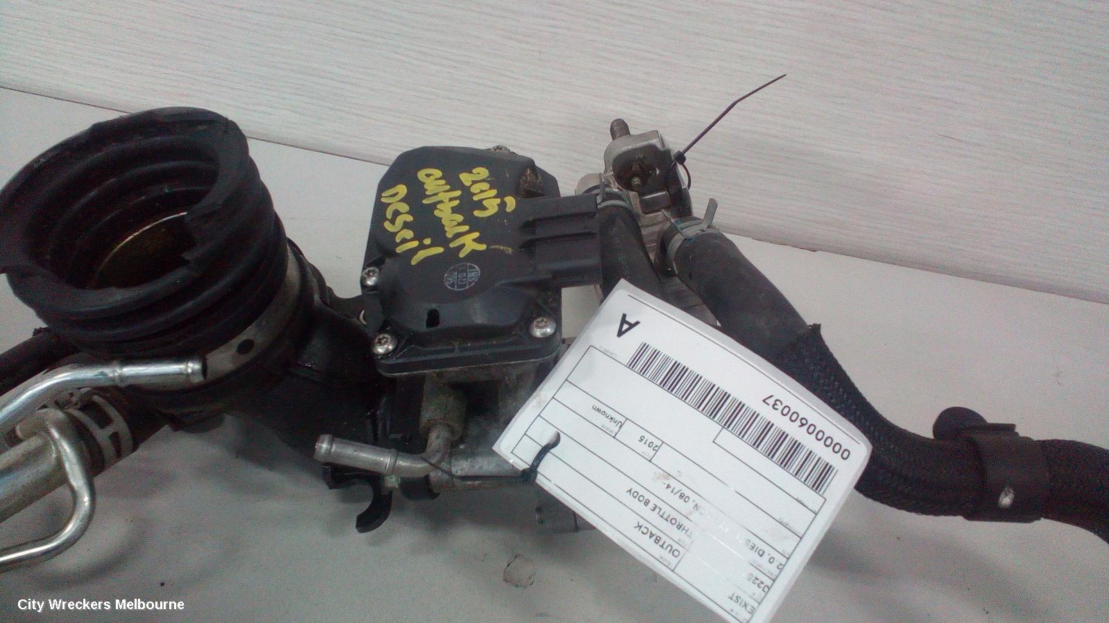 SUBARU OUTBACK THROTTLE BODY, 2.0, DIESEL, 6TH GEN, 08/2014 ONWARDS