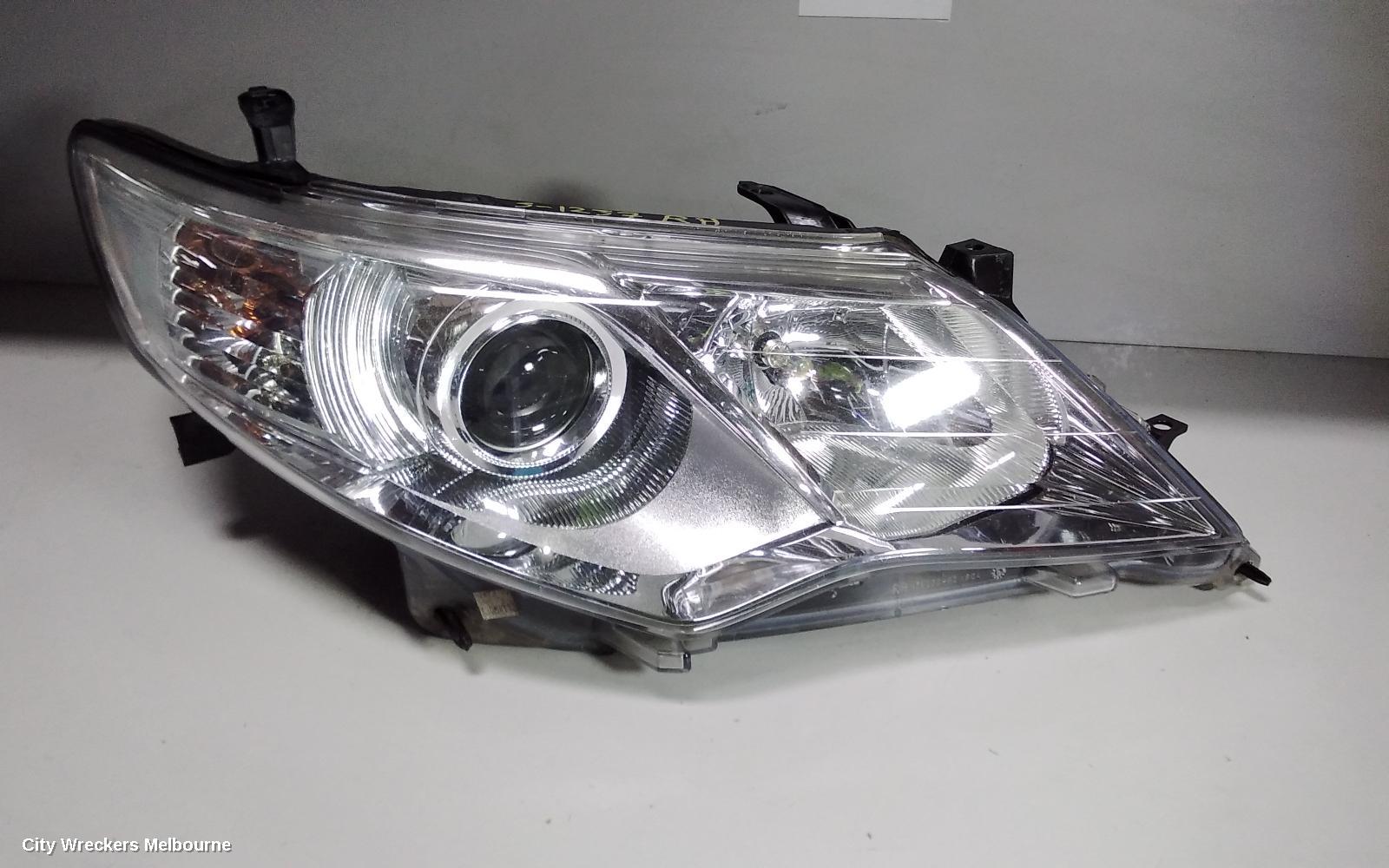 TOYOTA CAMRY RIGHT HEADLAMP, ASV50, CHROME TYPE, 12/2011 - 04/2015