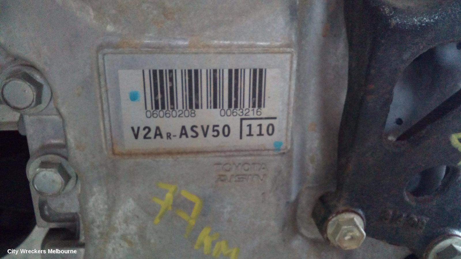 TOYOTA CAMRY ENGINE, PETROL, 2.5, 2AR-FE, ASV50, 12/2011 - 10/2017