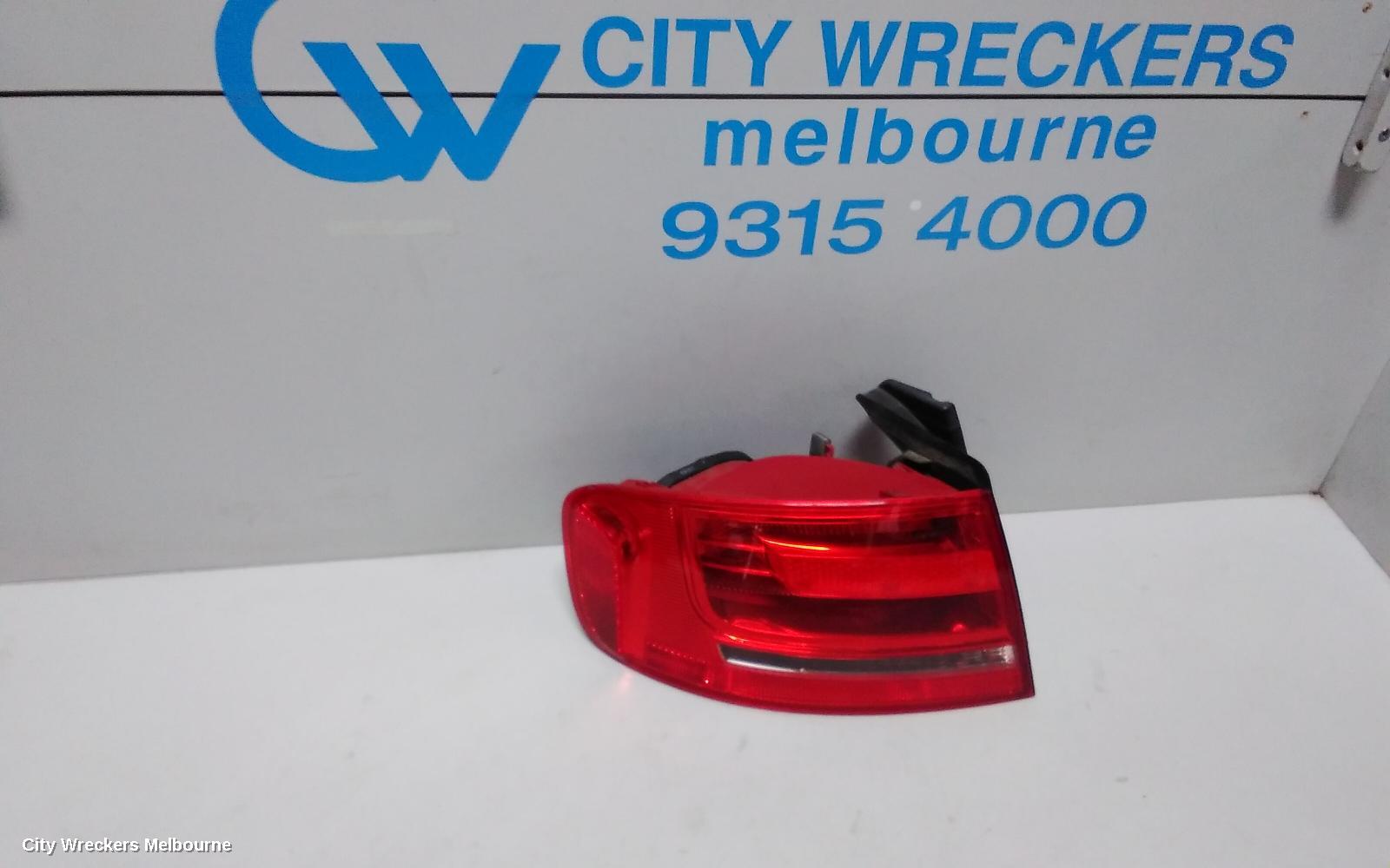 AUDI A4 LEFT TAILLIGHT, B8 8K (A4), SEDAN, STANDARD TYPE, 02/2008 - 06/2012