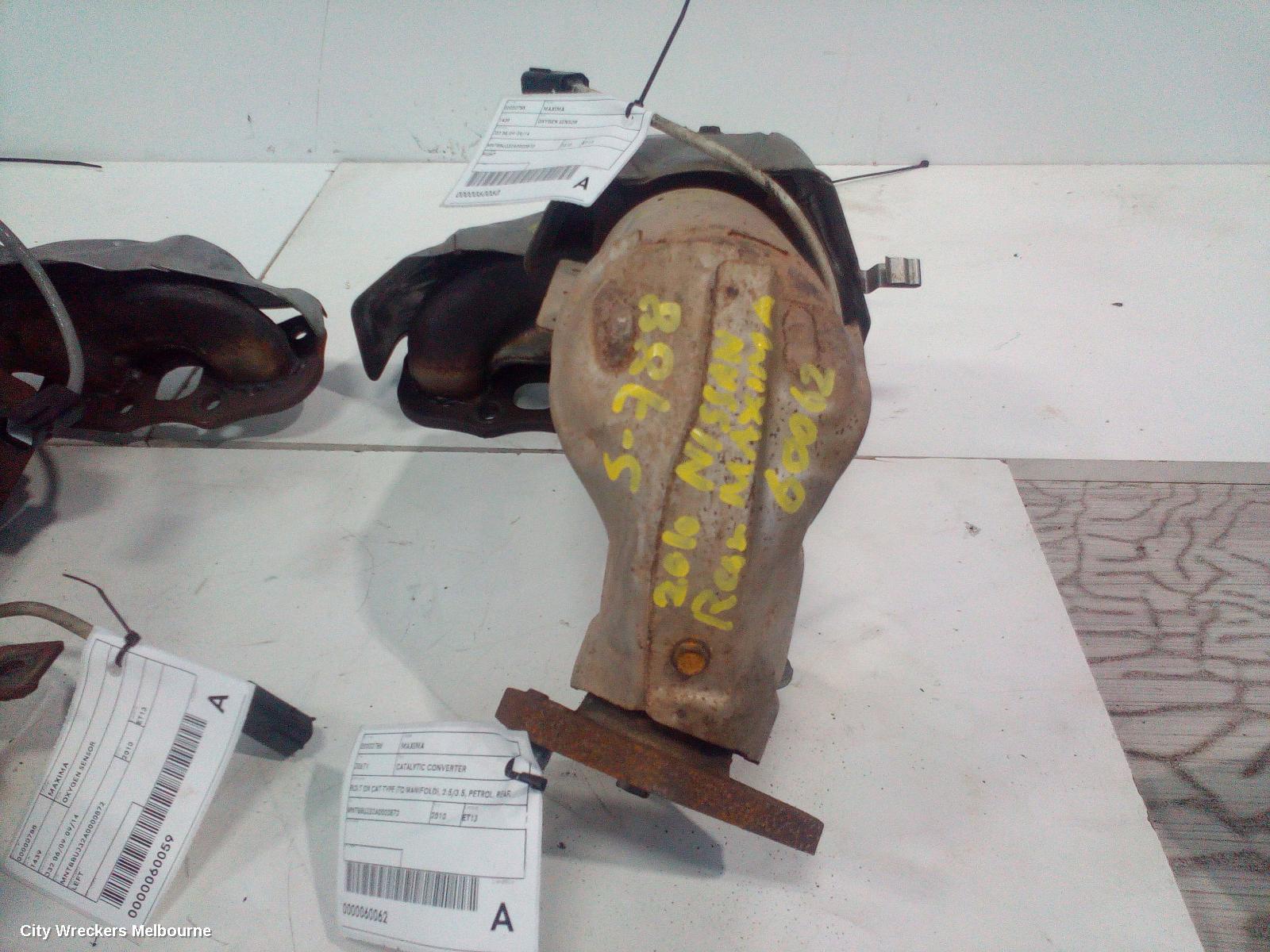 NISSAN MAXIMA CATALYTIC CONVERTER, BOLT ON CAT TYPE (TO MANIFOLD), 2.5/3.5, PETROL, REAR (RH SIDE), J32, 06/2009 - 09/2014
