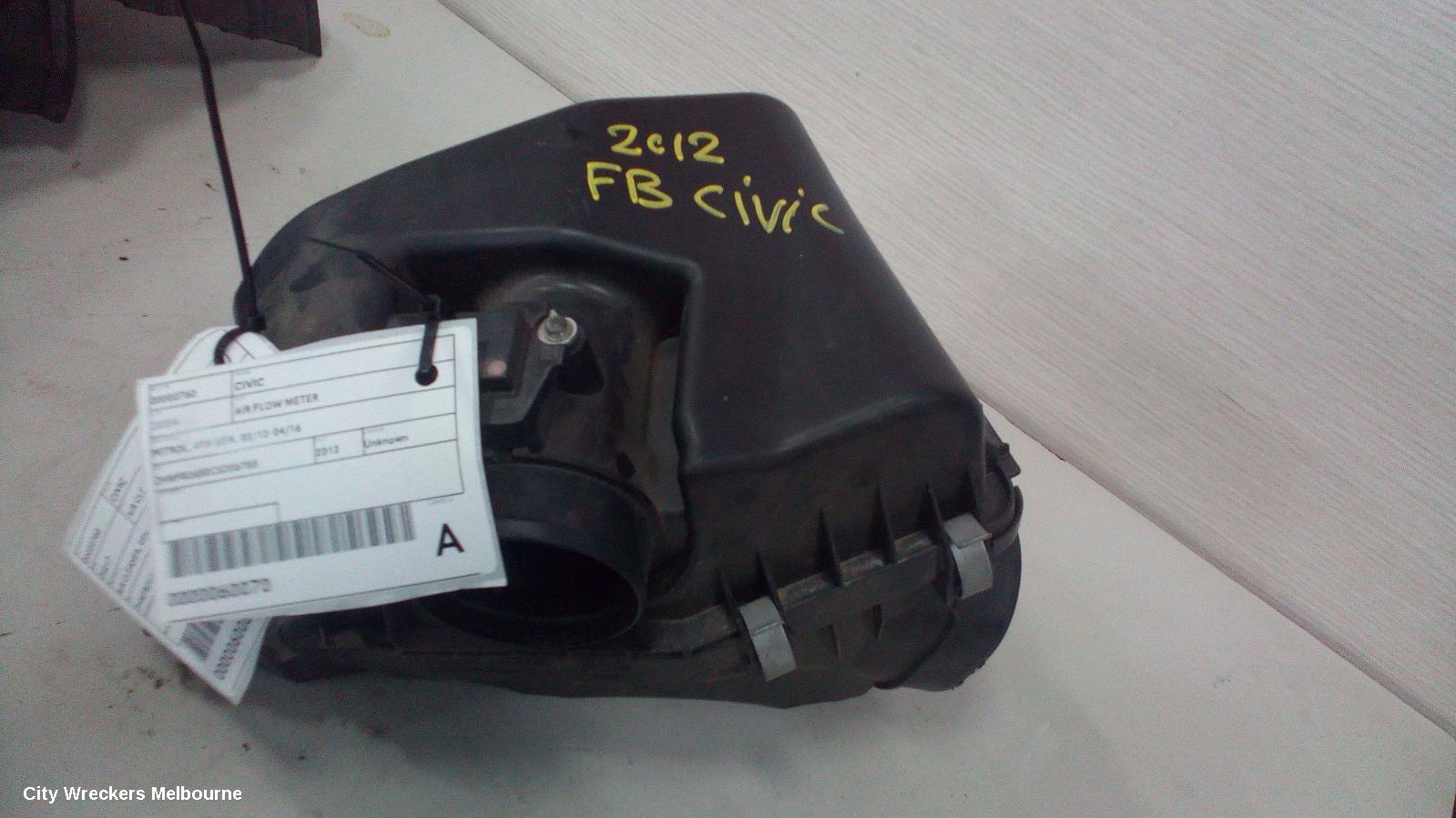 HONDA CIVIC AIR FLOW METER, PETROL, 9TH GEN, 02/2012 - 04/2016