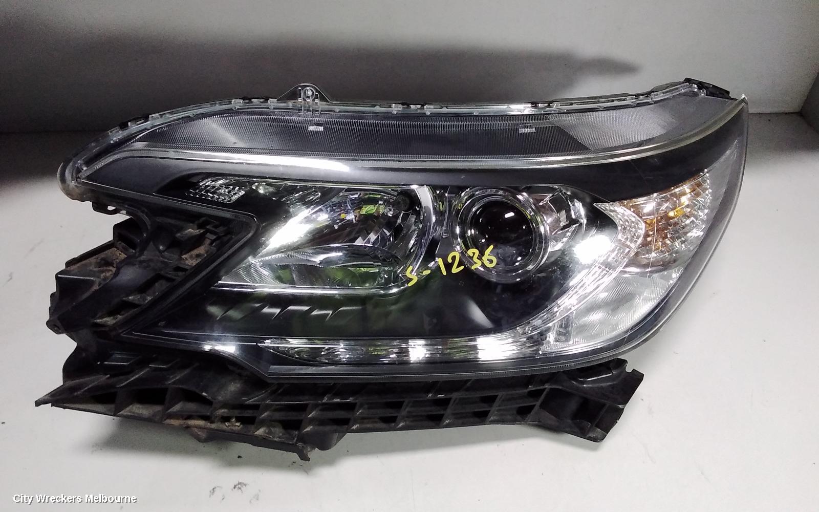 HONDA CRV LEFT HEADLAMP, RM, VTI/VTI-S/SPORT, HALOGEN TYPE, 11/2012 - 10/2014
