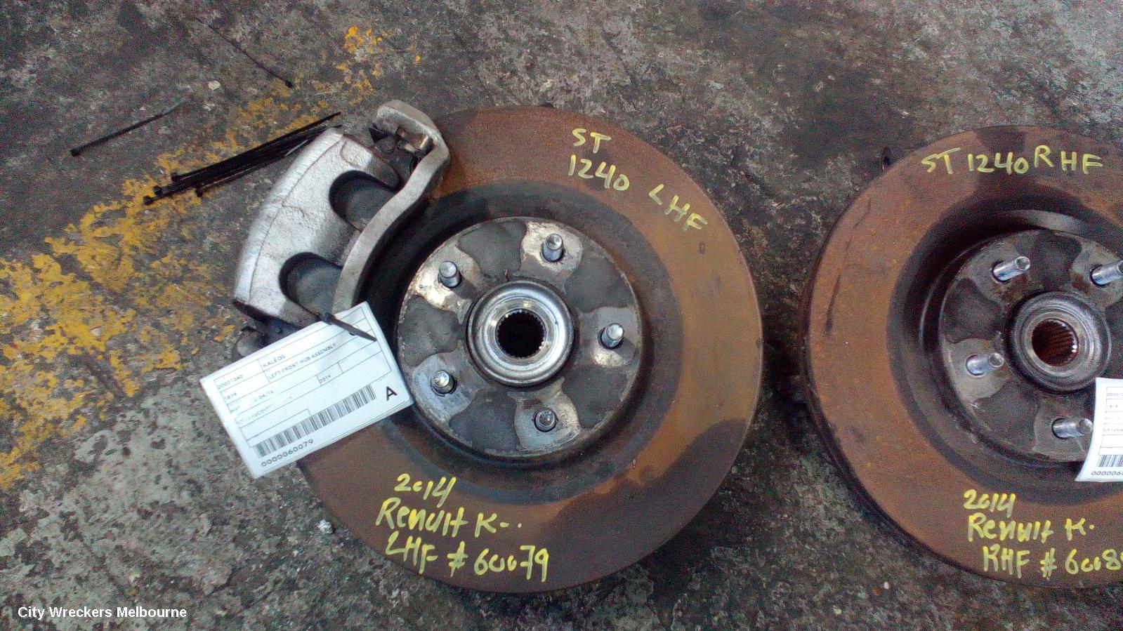 RENAULT KALEOS LEFT FRONT HUB ASSEMBLY, H45, 09/2008 - 04/2016