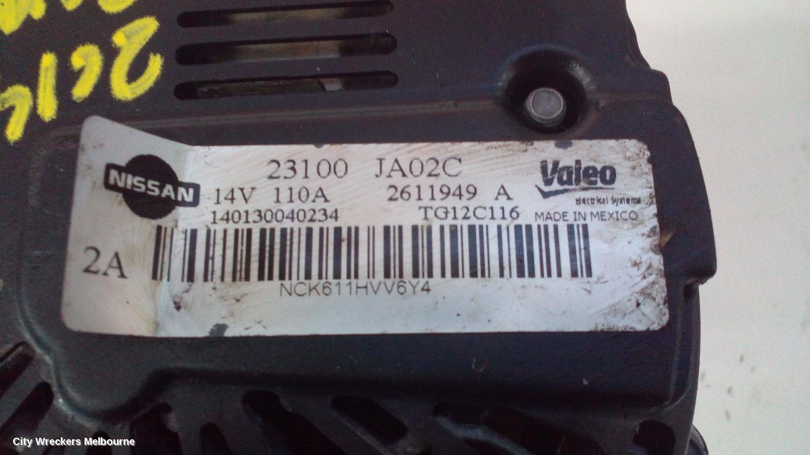 RENAULT KALEOS ALTERNATOR, PETROL, 2.5, H45, 09/2008 - 04/2016