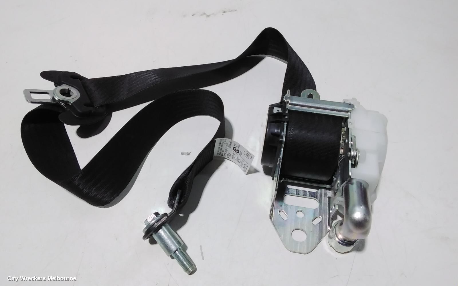 TOYOTA TARAGO SEATBELT/STALK, RH FRONT, SEAT BELT ONLY, BLACK, NON ELEC MOTOR ADJUSTMENT TYPE, ACR50R/GSR50R, 04/2012 - 06/2020