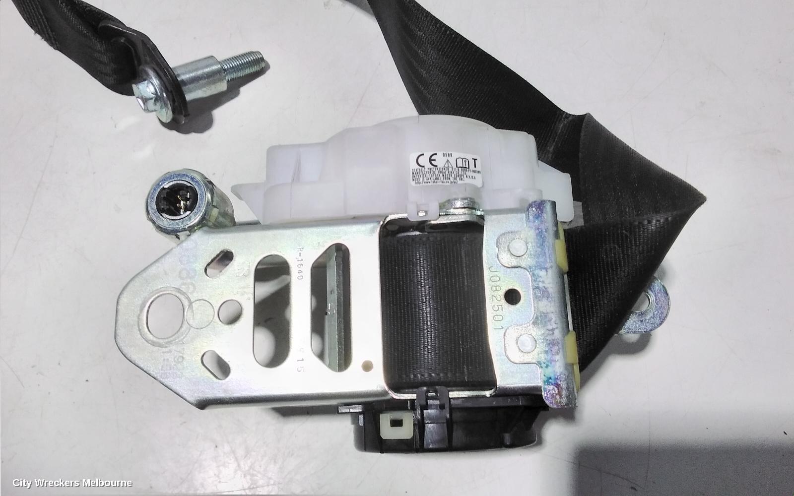 TOYOTA TARAGO SEATBELT/STALK, RH FRONT, SEAT BELT ONLY, BLACK, NON ELEC MOTOR ADJUSTMENT TYPE, ACR50R/GSR50R, 04/2012 - 06/2020