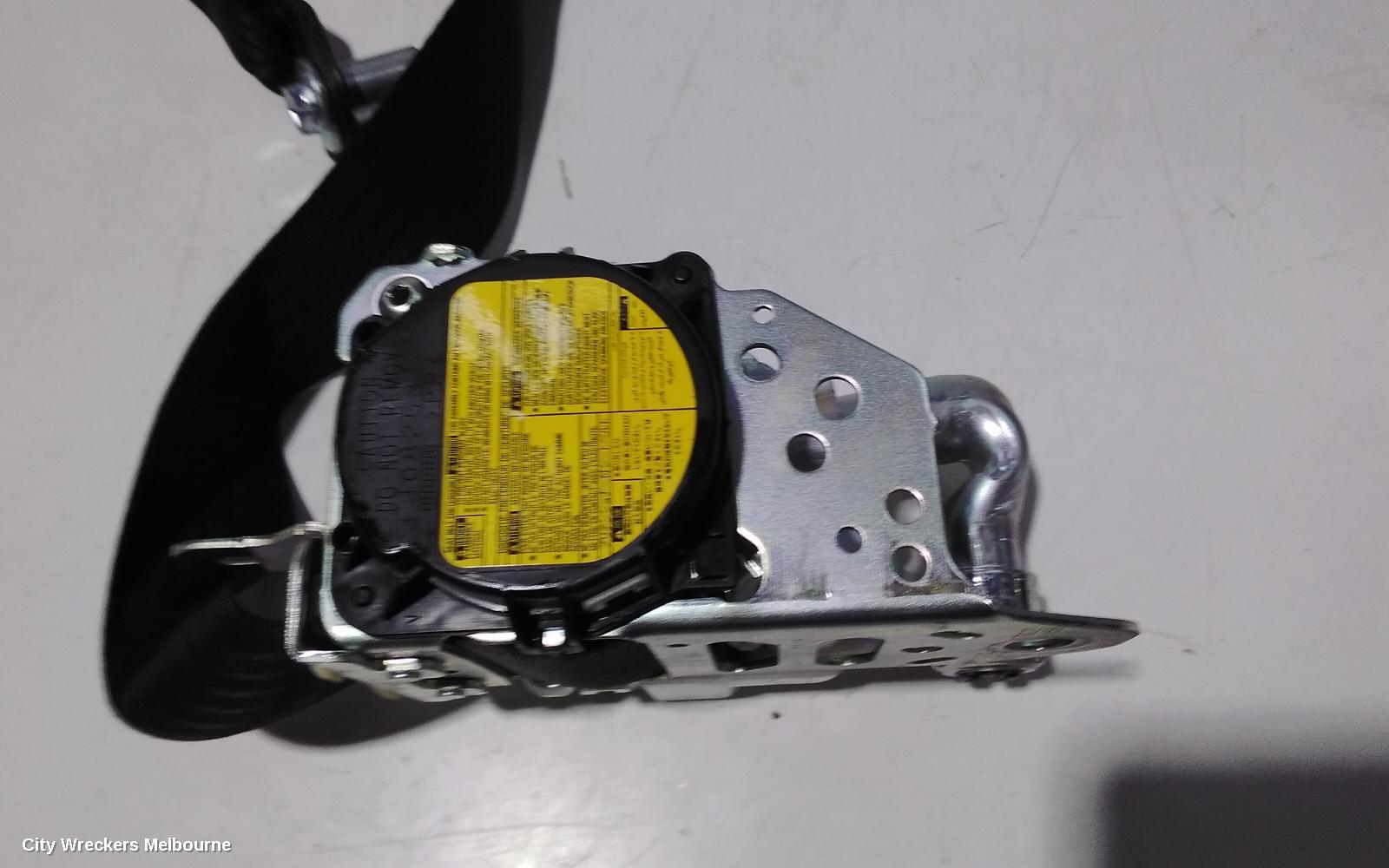 TOYOTA TARAGO SEATBELT/STALK, RH FRONT, SEAT BELT ONLY, BLACK, NON ELEC MOTOR ADJUSTMENT TYPE, ACR50R/GSR50R, 04/2012 - 06/2020