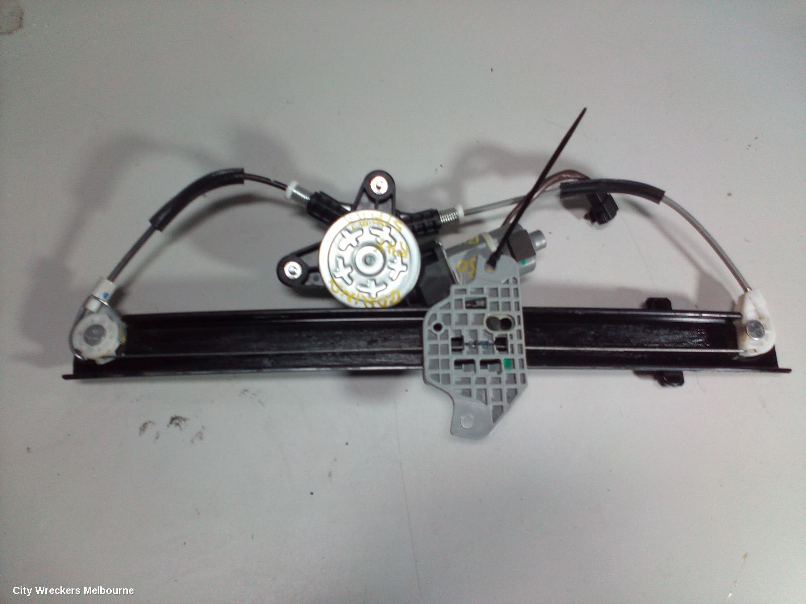 HOLDEN BARINA RIGHT FRONT WINDOW REG/MOTOR, POWER, SPARK, MJ (VIN KL3MF...), 10/2010 - 06/2015