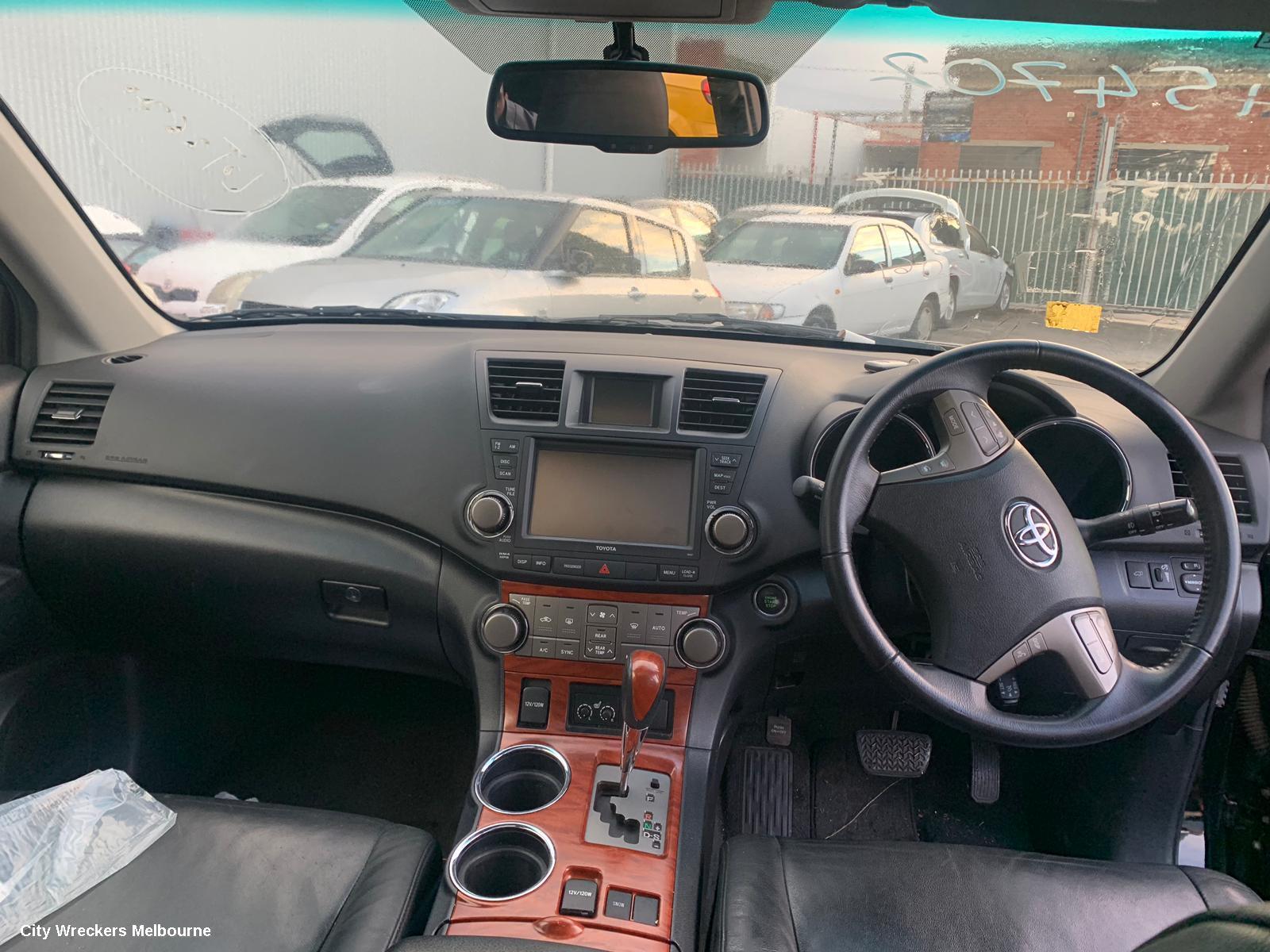TOYOTA KLUGER SUNVISOR, GSU40-GSU45, LH SIDE, NON SIDE POCKET & EXTENSION TYPE, 05/2007 - 02/2014