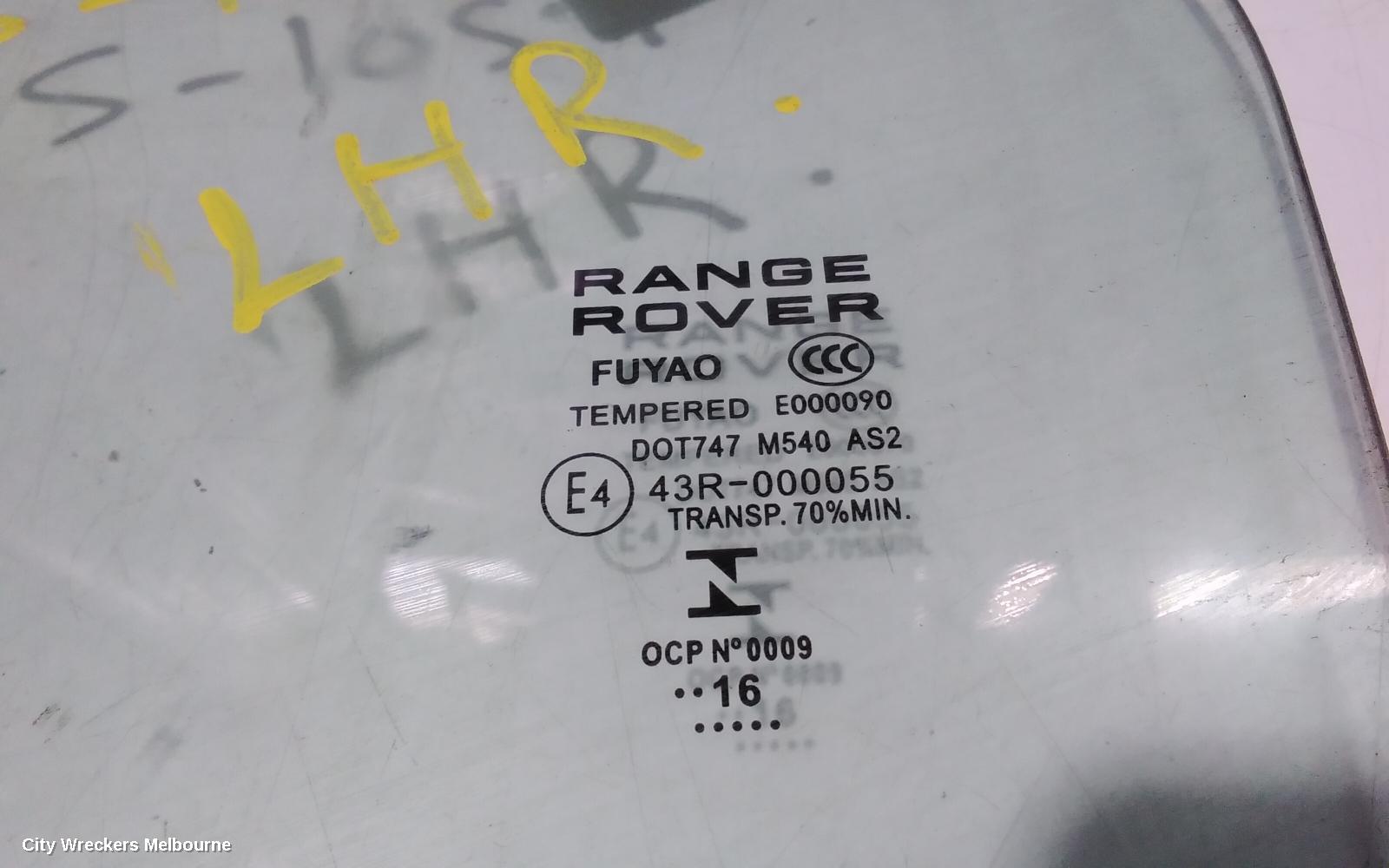 LAND ROVER RANGEROVER EVOQUE LEFT REAR DOOR WINDOW, L538, 11/2011 - 01/2019
