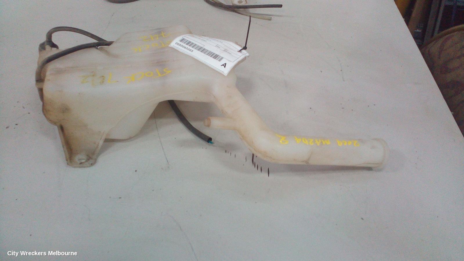 MAZDA 2 WASHER BOTTLE, DE SERIES, NON SKYACTIVE TYPE, 09/2007 - 09/2014