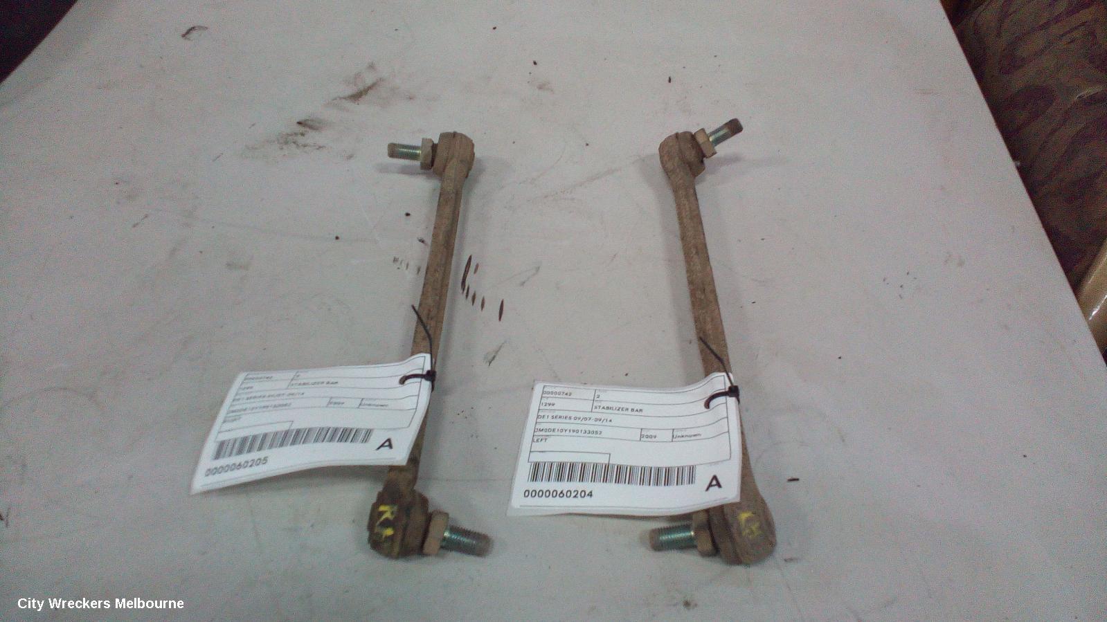 MAZDA 2 STABILISER BAR, DE1 SERIES 09/2007 - 09/2014