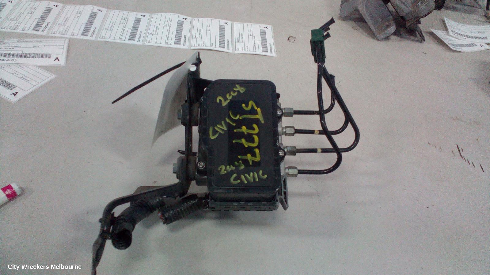 HONDA CIVIC ABS PUMP/MODULATOR, 8TH GEN, P/N 0T010068NBVVV, 02/2006 - 12/2011