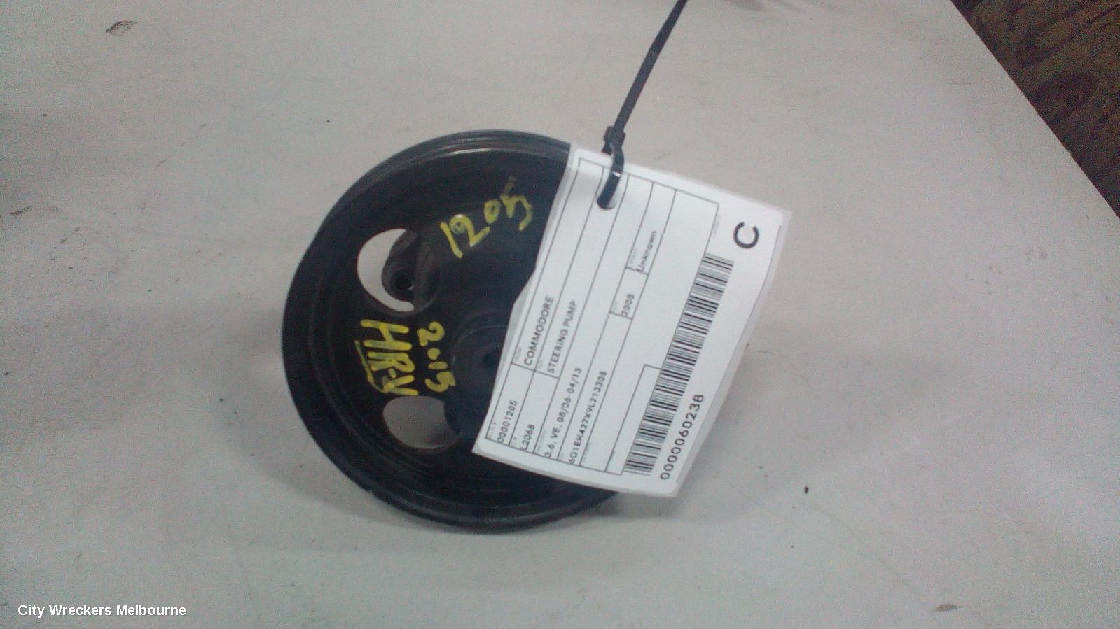HOLDEN COMMODORE STEERING PUMP, 3.6, VE, 08/2006 - 04/2013