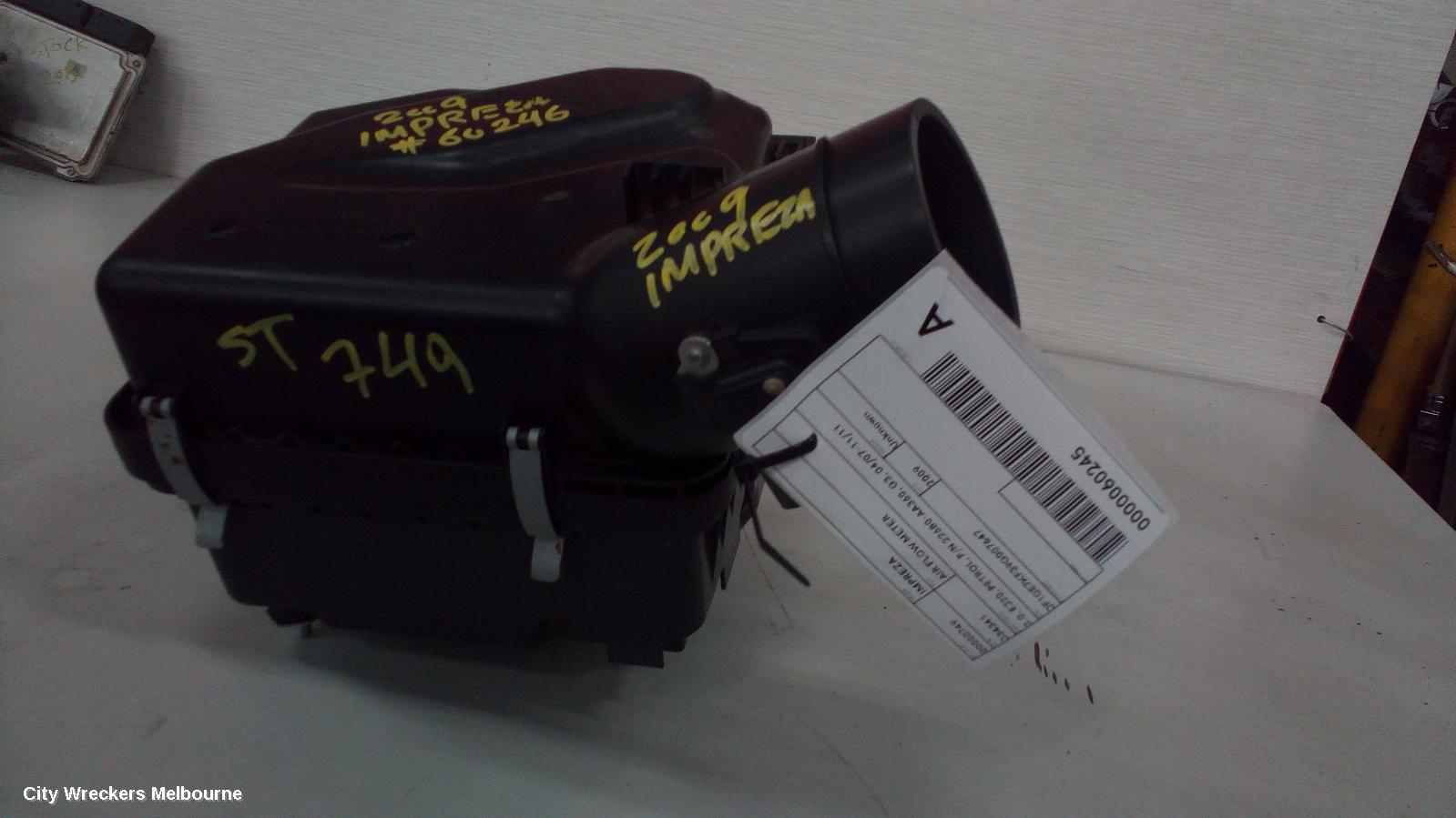 SUBARU IMPREZA AIR FLOW METER, 2.0, EJ20, PETROL, P/N 22680-AA360, G3, 04/2007 - 11/2011