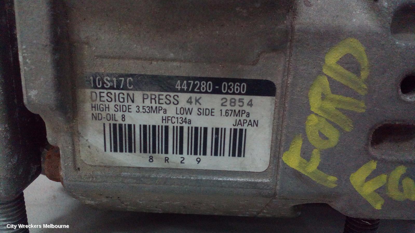 FORD FALCON A/C COMPRESSOR, FG-FGX, 4.0, PETROL, LPI, 04/2008 - 12/2016