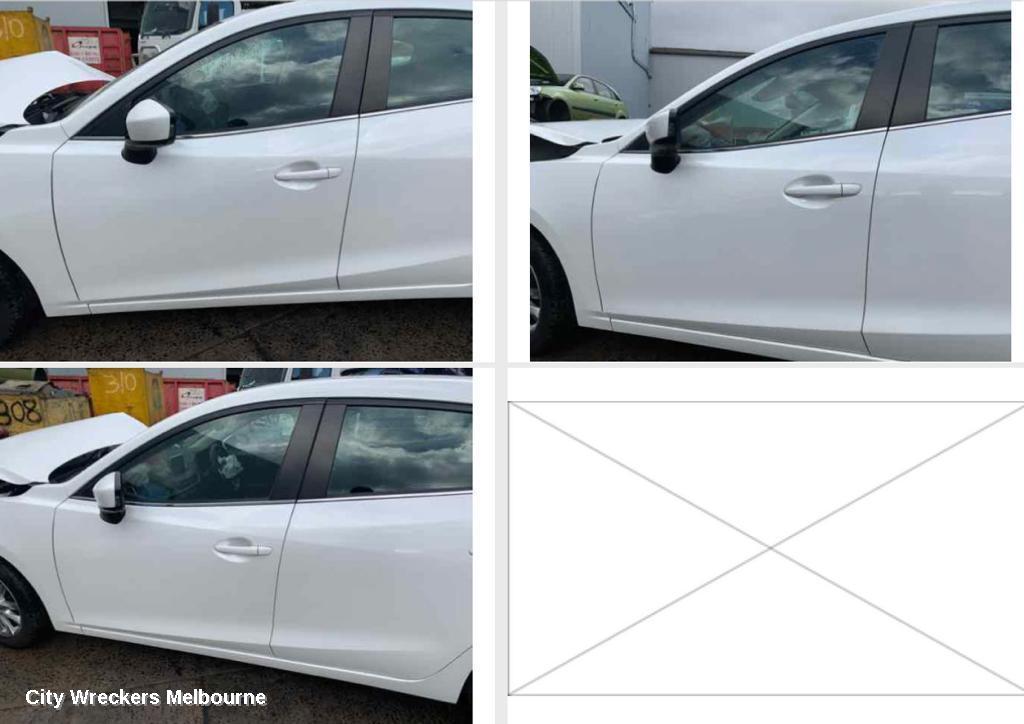 MAZDA 3 LEFT REAR WND REG/MOTOR, BM-BN, 06/2013 - 02/2019