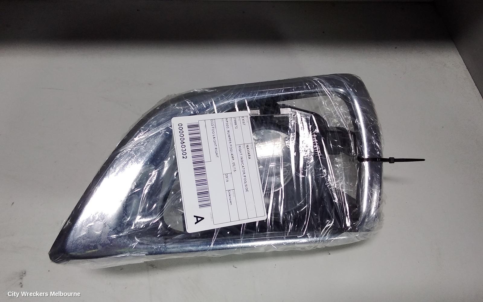 NISSAN NAVARA RIGHT INDICATOR/FOG/SIDE, NP300, BUMPER FOGLAMP, 05/2015 ONWARDS